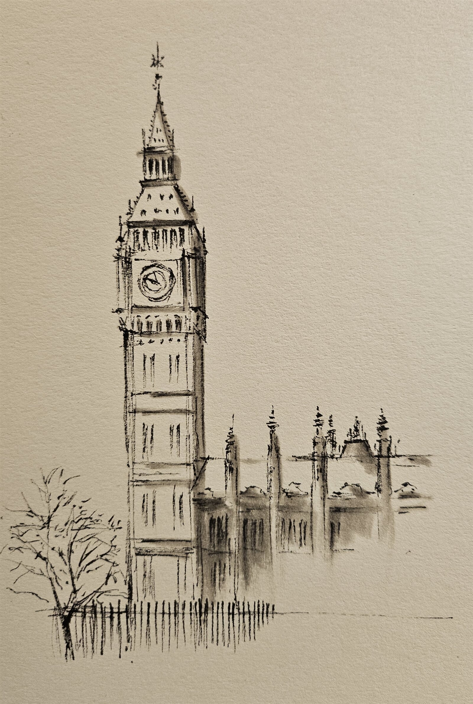 Pavel Flaška: Big Ben, Londýn, 21 × 14 cm