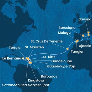 Trasa plavby CFS-LRM23A04