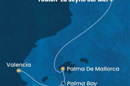 Costa Pacifica - Francie, Španělsko (Toulon)