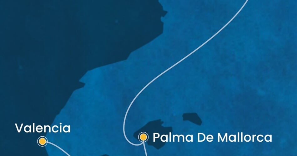 Trasa plavby CPA-YNE02A05