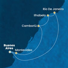 Costa Favolosa - Argentina, Uruguay, Brazílie (Buenos Aires)