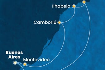 Costa Favolosa - Argentina, Uruguay, Brazílie (Buenos Aires)