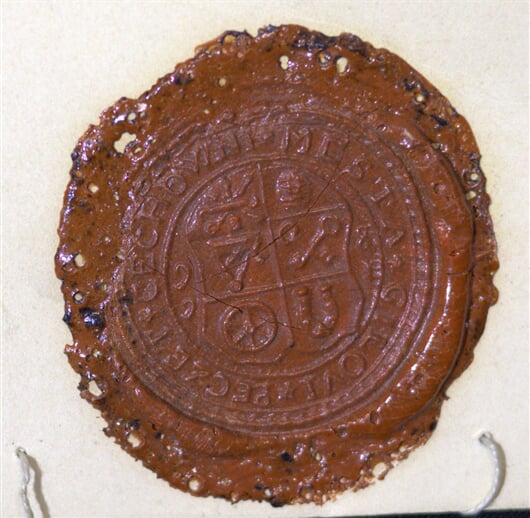 Pečeť - spojená řemesla r. 1686