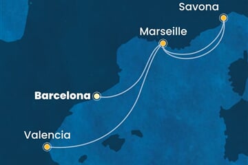 Costa Favolosa - Španělsko, Francie, Itálie (z Barcelony)