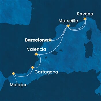 Trasa plavby CFA-BCN07A69