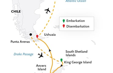 Antarctic Express: Fly South, Sail North (World Voyager)