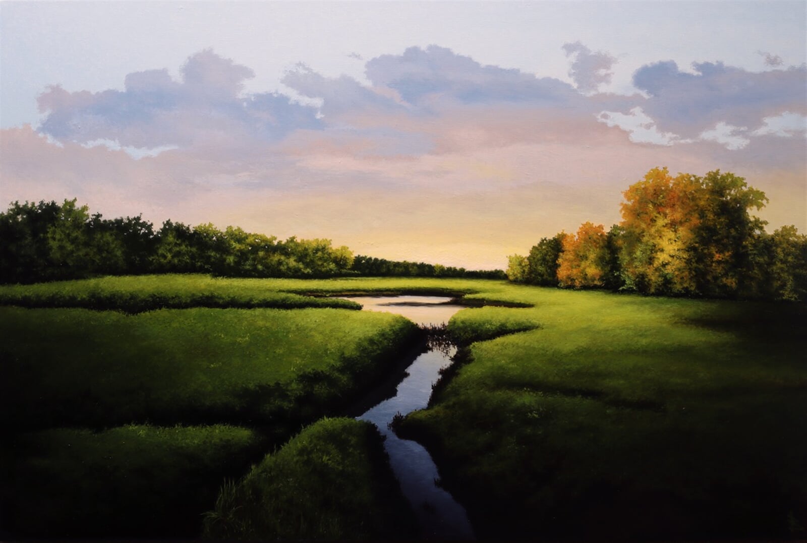Oleg Baulin: Světlo podzimu, 80 × 120 cm