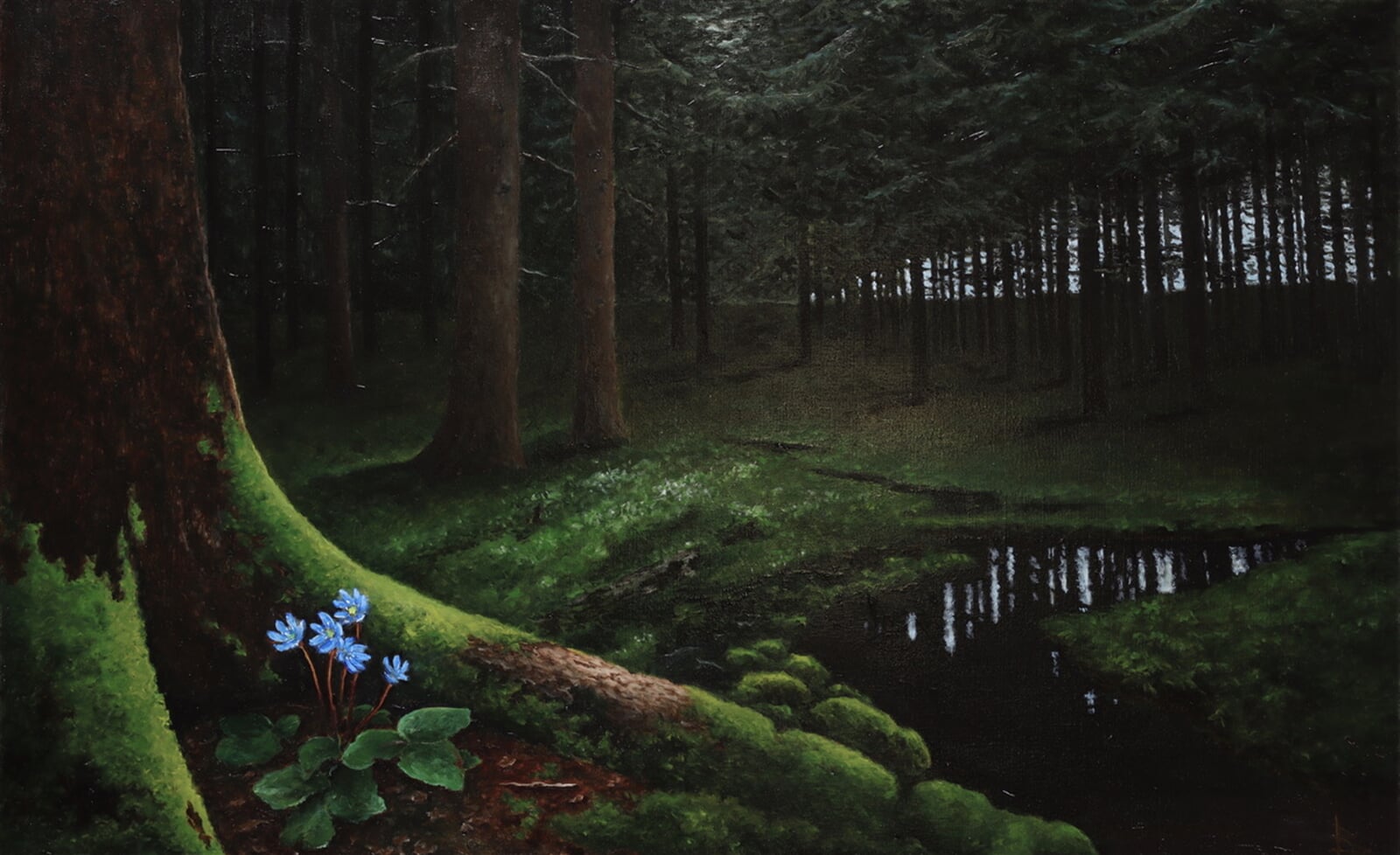 Oleg Baulin: Les, 50 × 80 cm