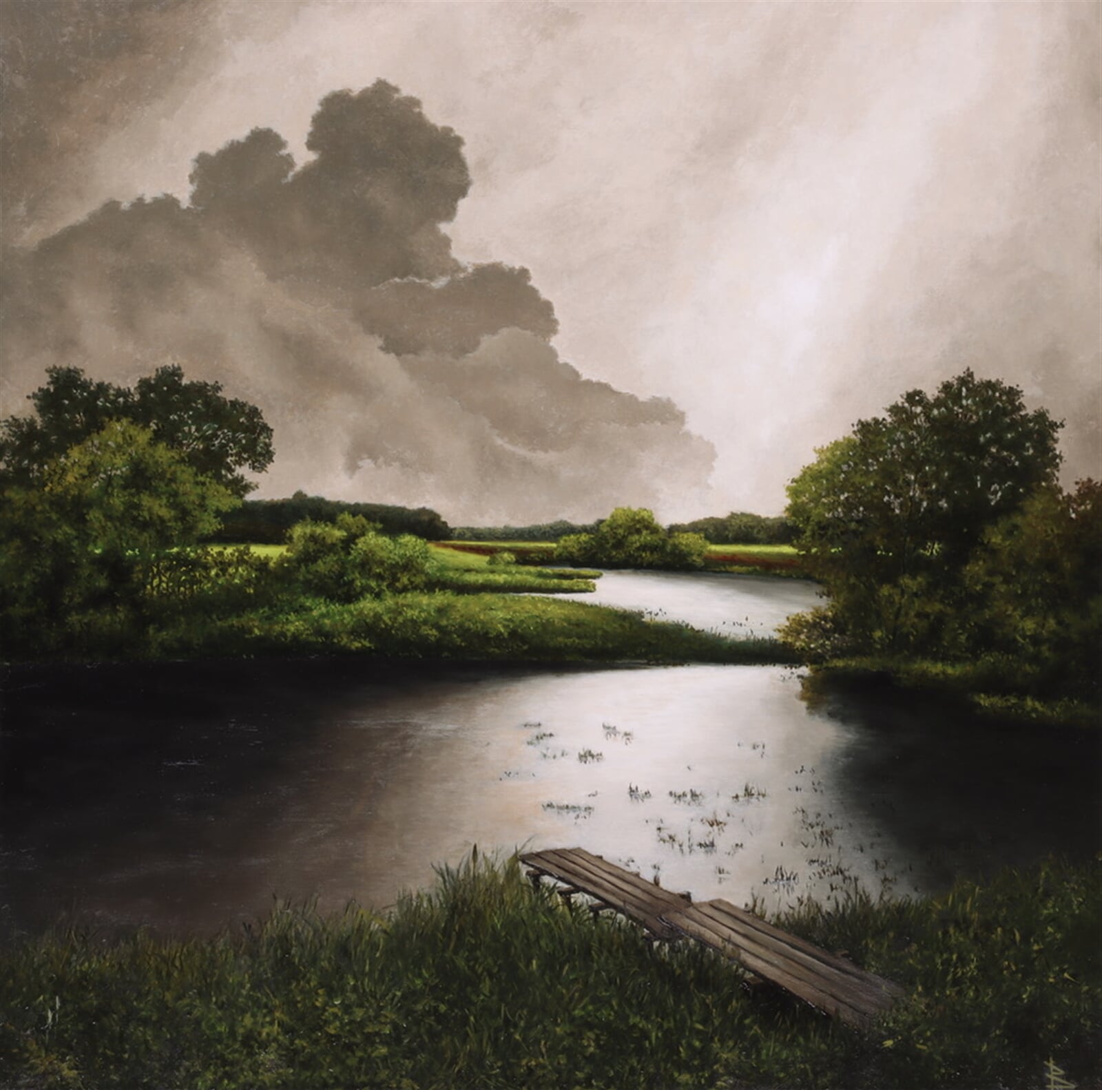 Oleg Baulin: Předtím, 80 × 80 cm