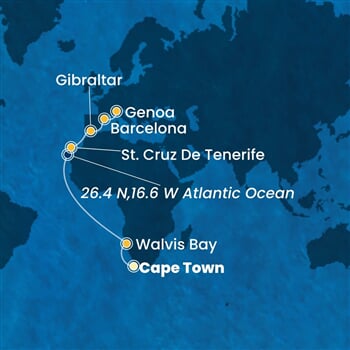 Trasa plavby CSM-CPT19A09