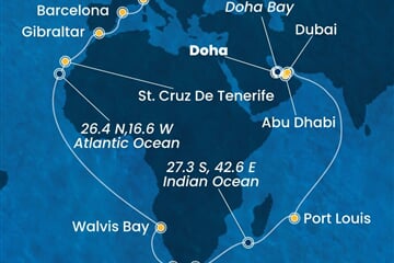 Costa Smeralda - Katar, Arabské emiráty, Mauritius, Jihoafrická r., Namíbie, ... (Dauhá)