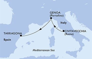 MSC Divina - Itálie, Španělsko (z Civitavecchie)