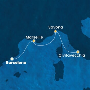 Trasa plavby CFS-BCN03A4L