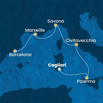 Trasa plavby CSM-CAG05A0A