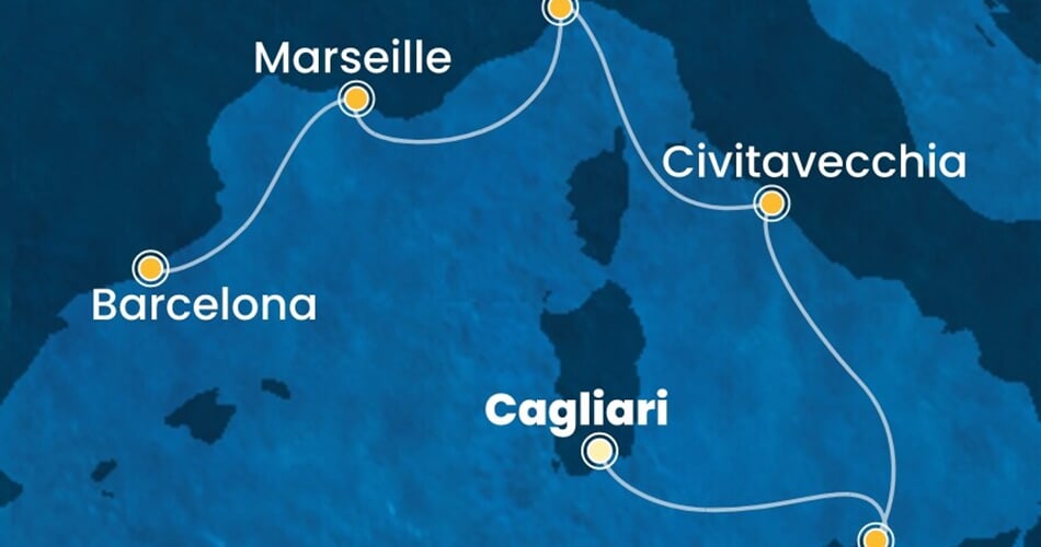 Trasa plavby CSM-CAG05A0A