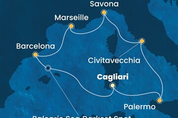 Costa Smeralda - Itálie, Francie, Španělsko (Cagliari)
