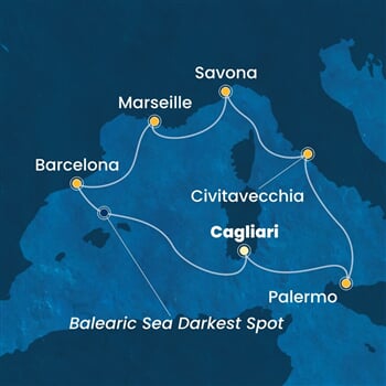 Trasa plavby CSM-CAG07A1E