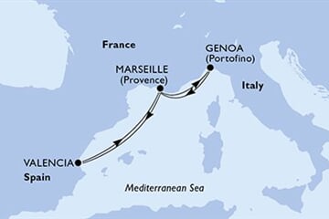 MSC Musica - Španělsko, Francie, Itálie (Valencie)