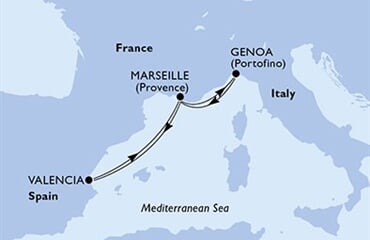 MSC Musica - Španělsko, Francie, Itálie (Valencie)