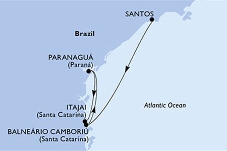 MSC Musica - Brazílie (Santos)