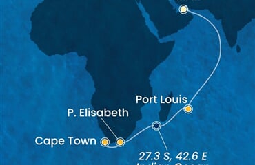 Costa Smeralda - Arabské emiráty, Mauritius, Jihoafrická r. (z Dubaje)