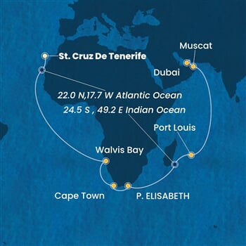 Trasa plavby CSM-TCI31A00