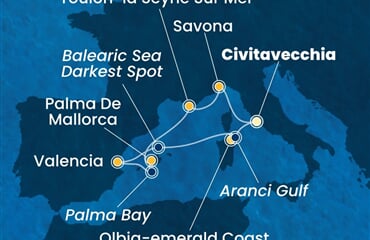 Costa Pacifica - Itálie, Španělsko