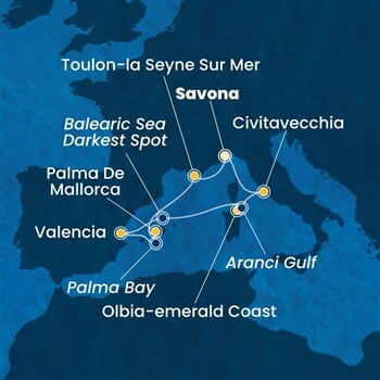 Trasa plavby CPA-SVN07A92