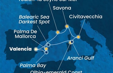 Costa Pacifica - Španělsko, Itálie (Valencie)