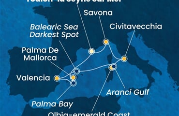 Costa Pacifica - Španělsko, Itálie