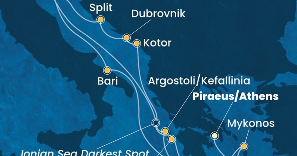 Trasa plavby CDE-ATH14A0I