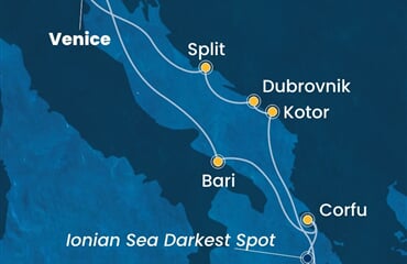 Costa Deliziosa - Itálie, Řecko, Černá Hora, Chorvatsko (z Benátek)