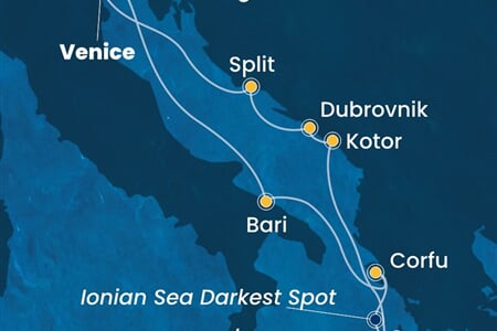 Costa Deliziosa - Itálie, Řecko, Černá Hora, Chorvatsko (z Benátek)
