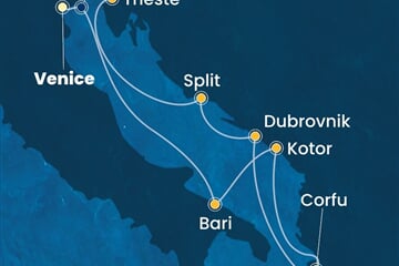 Costa Deliziosa - Itálie, Černá Hora, Řecko, Chorvatsko (z Benátek)