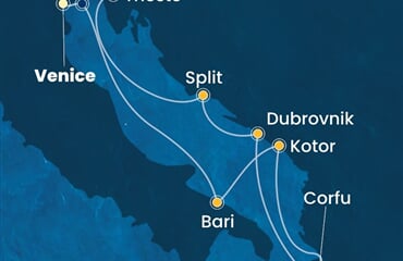Costa Deliziosa - Itálie, Černá Hora, Řecko, Chorvatsko (z Benátek)