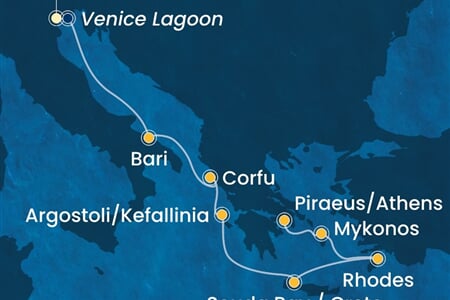 Costa Deliziosa - Itálie, Řecko (z Benátek)