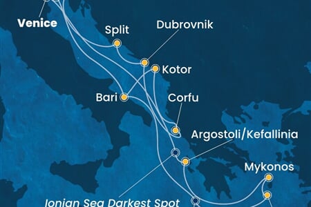 Costa Deliziosa - Itálie, Řecko, Černá Hora, Chorvatsko (z Benátek)