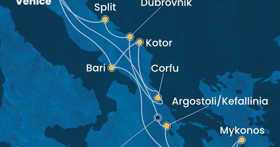 Trasa plavby CDE-PMA14A2Z