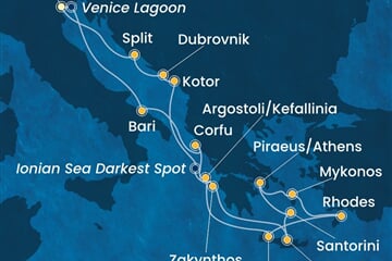 Costa Deliziosa - Itálie, Řecko, Černá Hora, Chorvatsko (z Benátek)