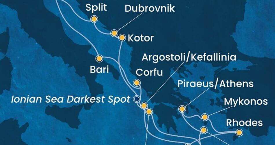 Trasa plavby CDE-PMA14A3E