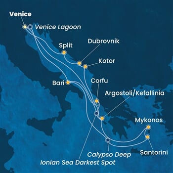 Trasa plavby CDE-PMA14A3G