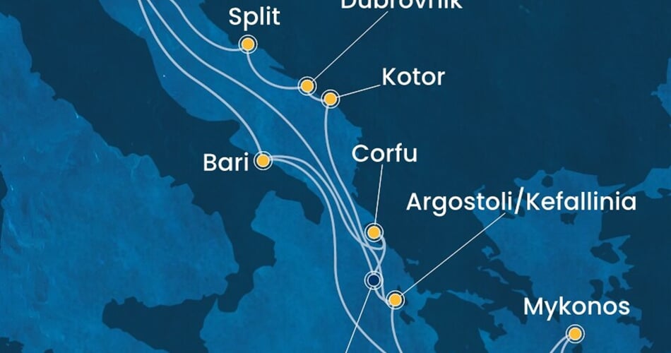 Trasa plavby CDE-PMA14A3G