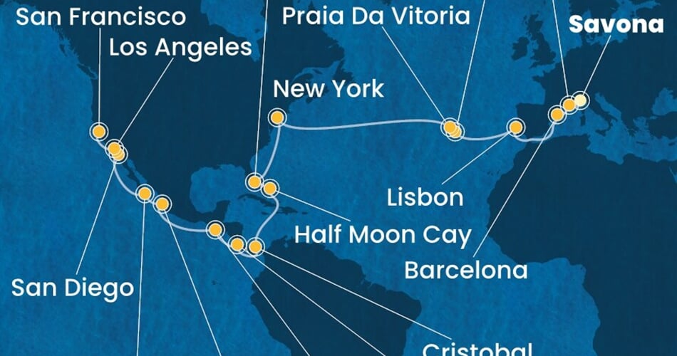 Trasa plavby CDE-SVN39A01