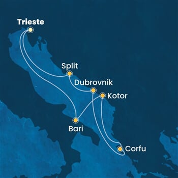 Trasa plavby CDE-TRS07A0S