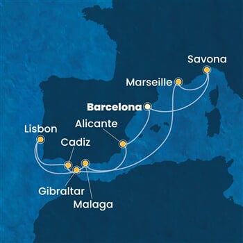 Trasa plavby CDI-BCN10A1E