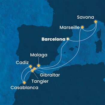 Trasa plavby CDI-BCN10A1J