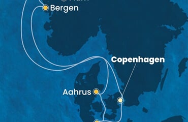 Costa Diadema - Dánsko, Norsko, Německo (z Kodaně)