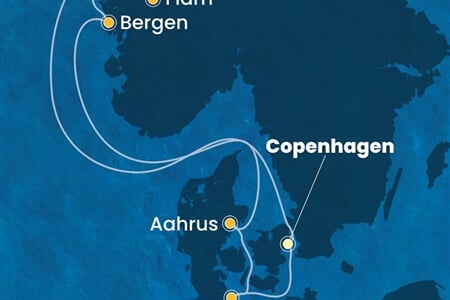 Costa Diadema - Dánsko, Norsko, Německo (z Kodaně)