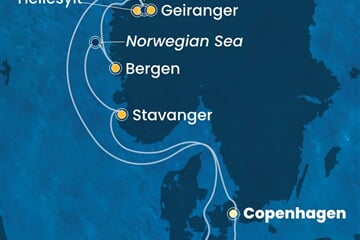 Costa Diadema - Dánsko, Norsko, Německo (z Kodaně)