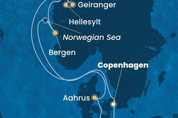 Costa Diadema - Dánsko, Norsko, Německo (z Kodaně)